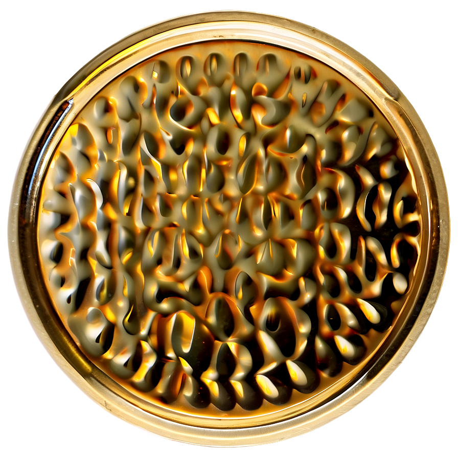 Round Gold Plate Png 06262024 PNG Image