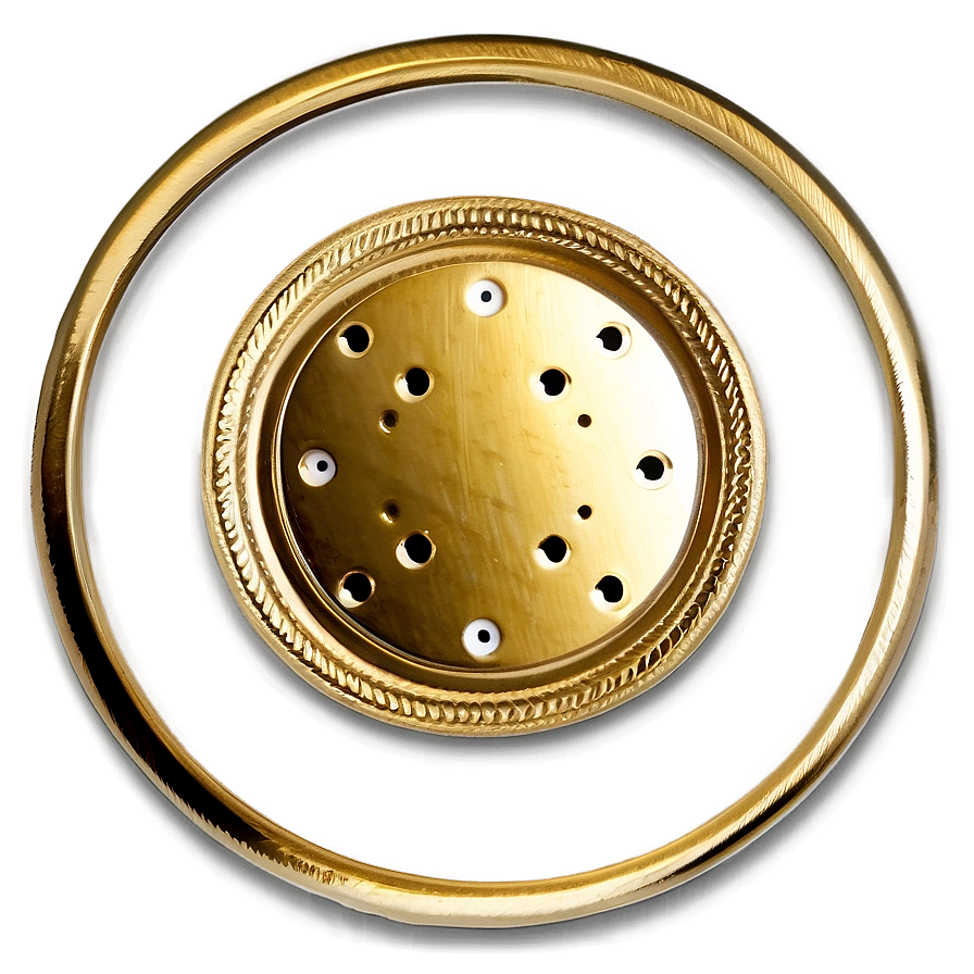 Round Gold Plate Png 63 PNG Image