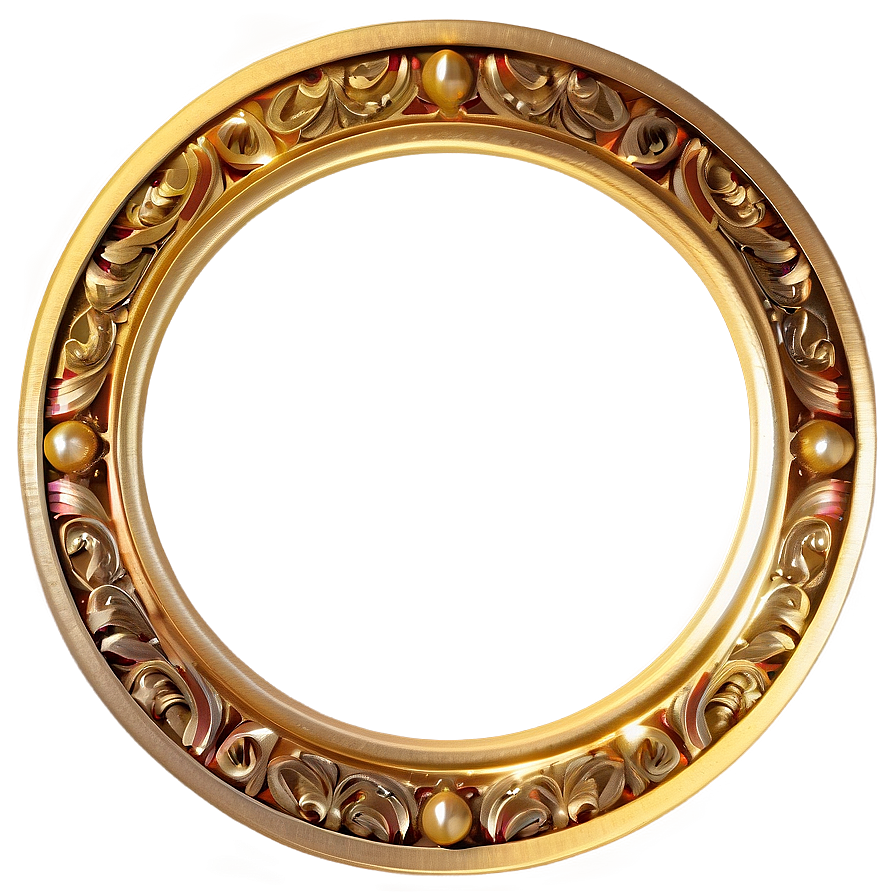 Round Golden Frame Png Dul68 PNG Image