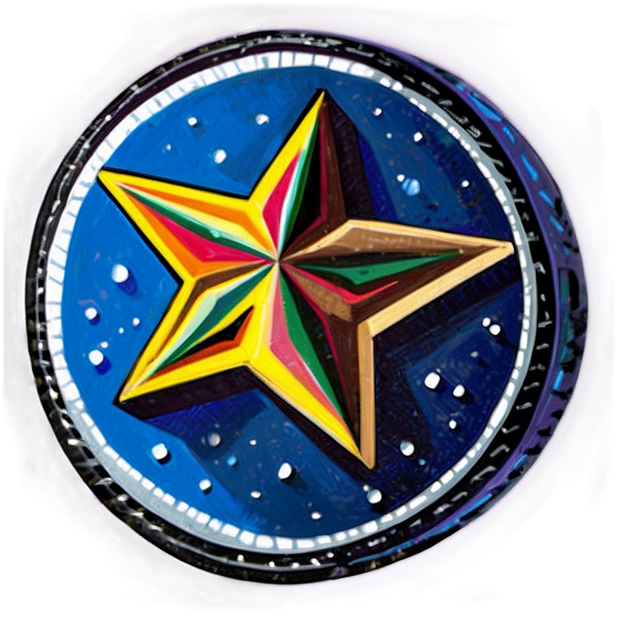 Round Star Drawing Png Cif PNG Image