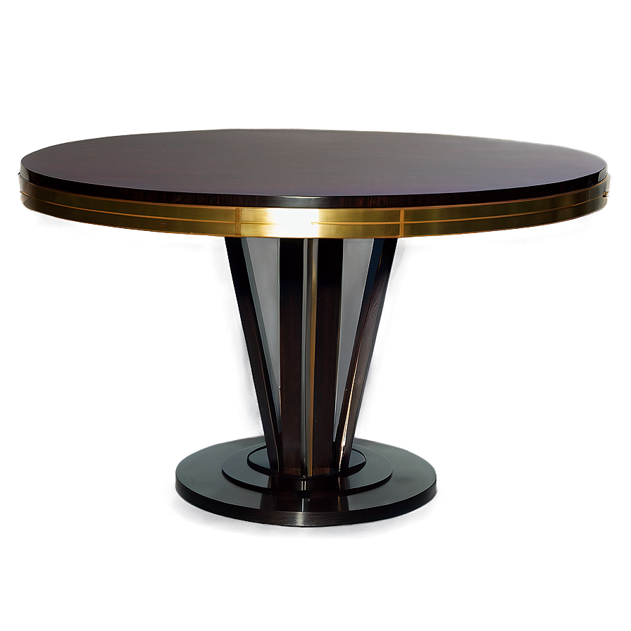 Round Table Art Deco Png Qxf PNG Image