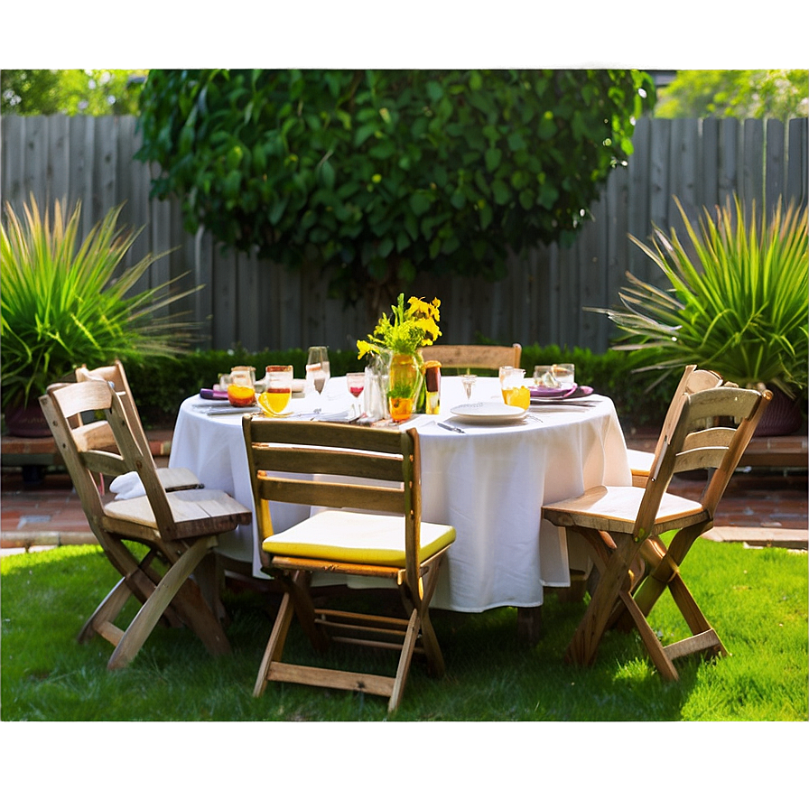 Round Table Garden Party Png Rfe PNG Image