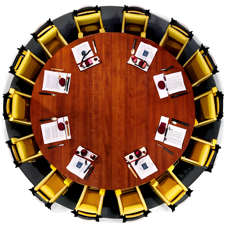 Round Table Meeting Layout Png 47 PNG Image