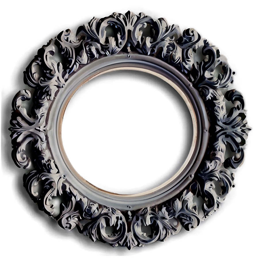 Round Vintage Frame Png 30 PNG Image