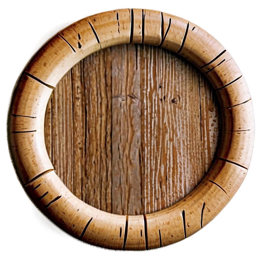 Round Wood Circle Element Png Gwx PNG Image