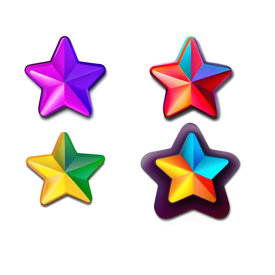 Rounded Star B PNG Image