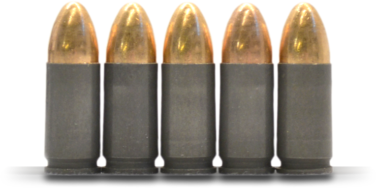 Rowof Bullets Isolatedon Transparent Background PNG Image