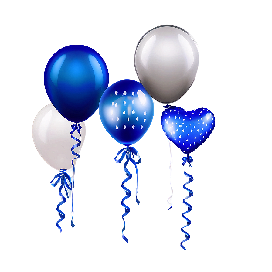 Royal Blue Balloons Png Tiv PNG Image