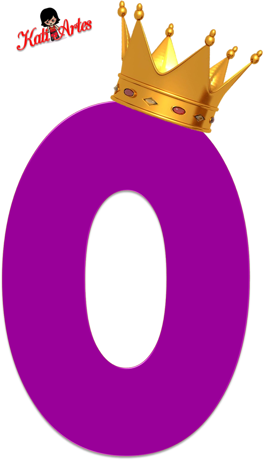 Royal Letter Owith Crown Graphic PNG Image