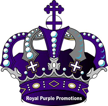 Royal Purple Crown Promotion Graphic PNG Image