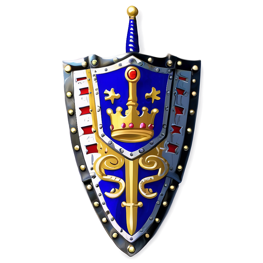 Royal Sword And Shield Emblem Png Ykp60 PNG Image