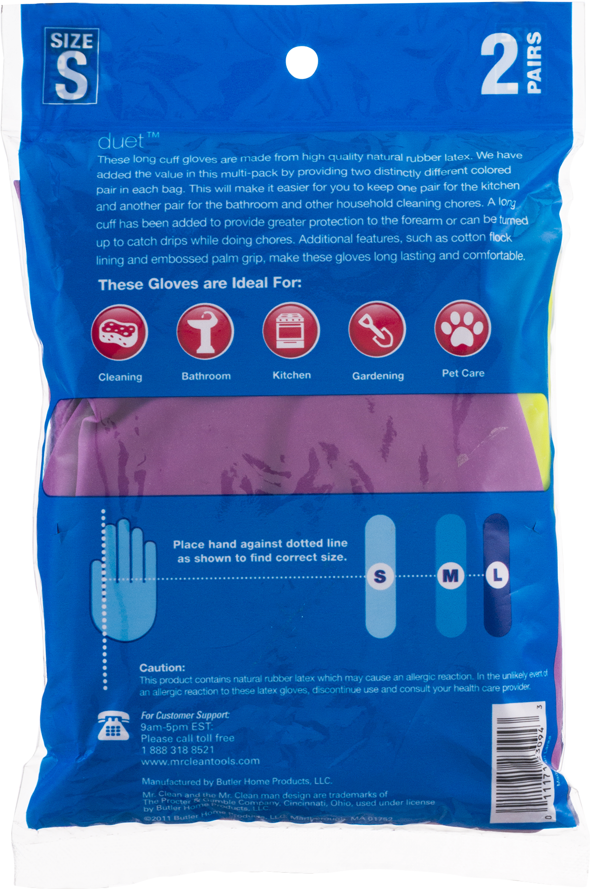 Rubber Gloves Packaging Small Size PNG Image