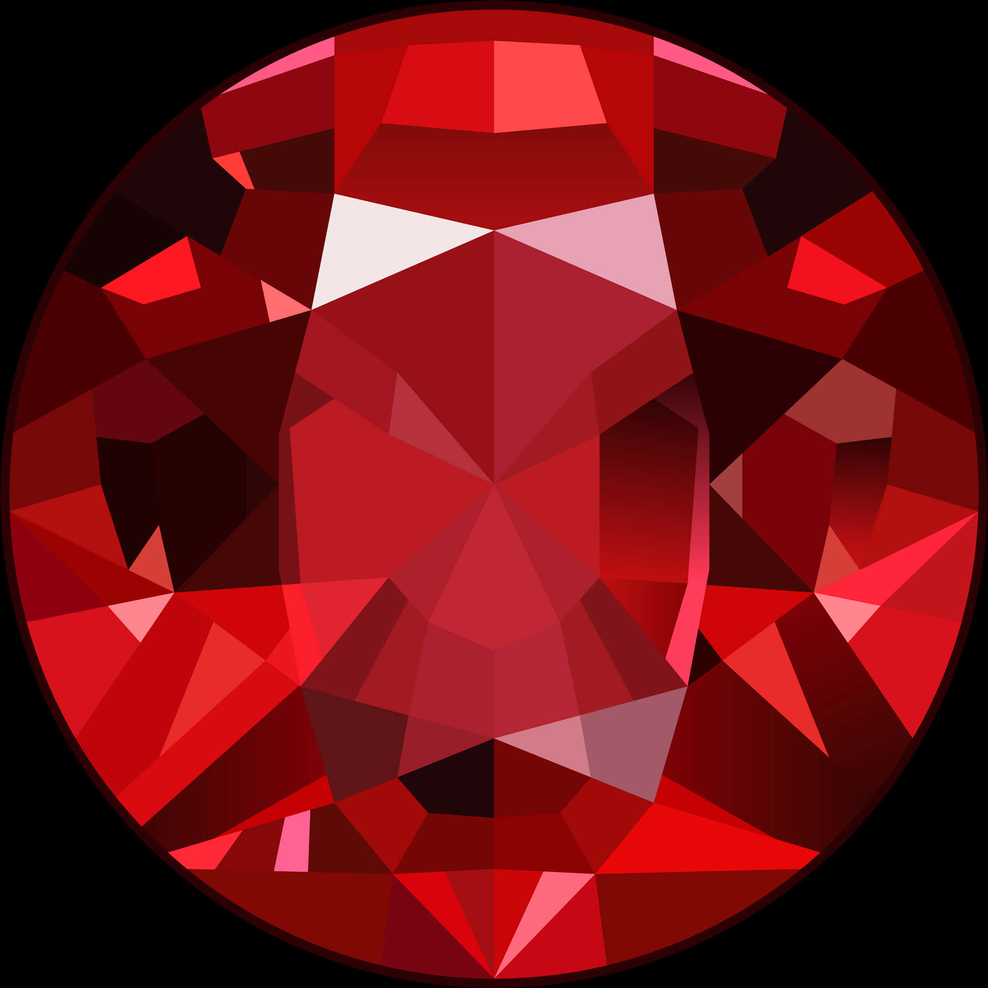 Ruby Gemstone Graphic PNG Image