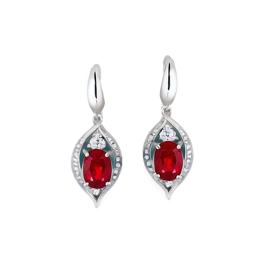 Ruby Red Earring Png Eye PNG Image