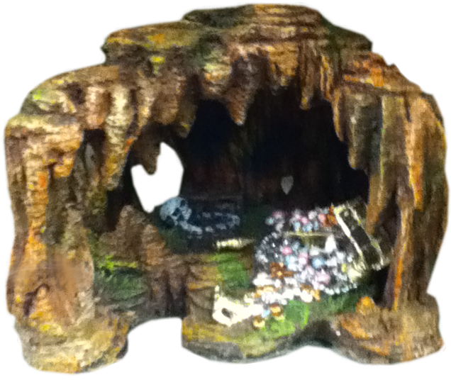 Rugged Cave Entrance PNG Image