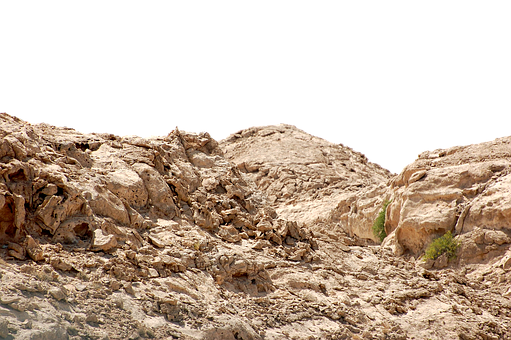 Rugged Desert Rock Formation PNG Image