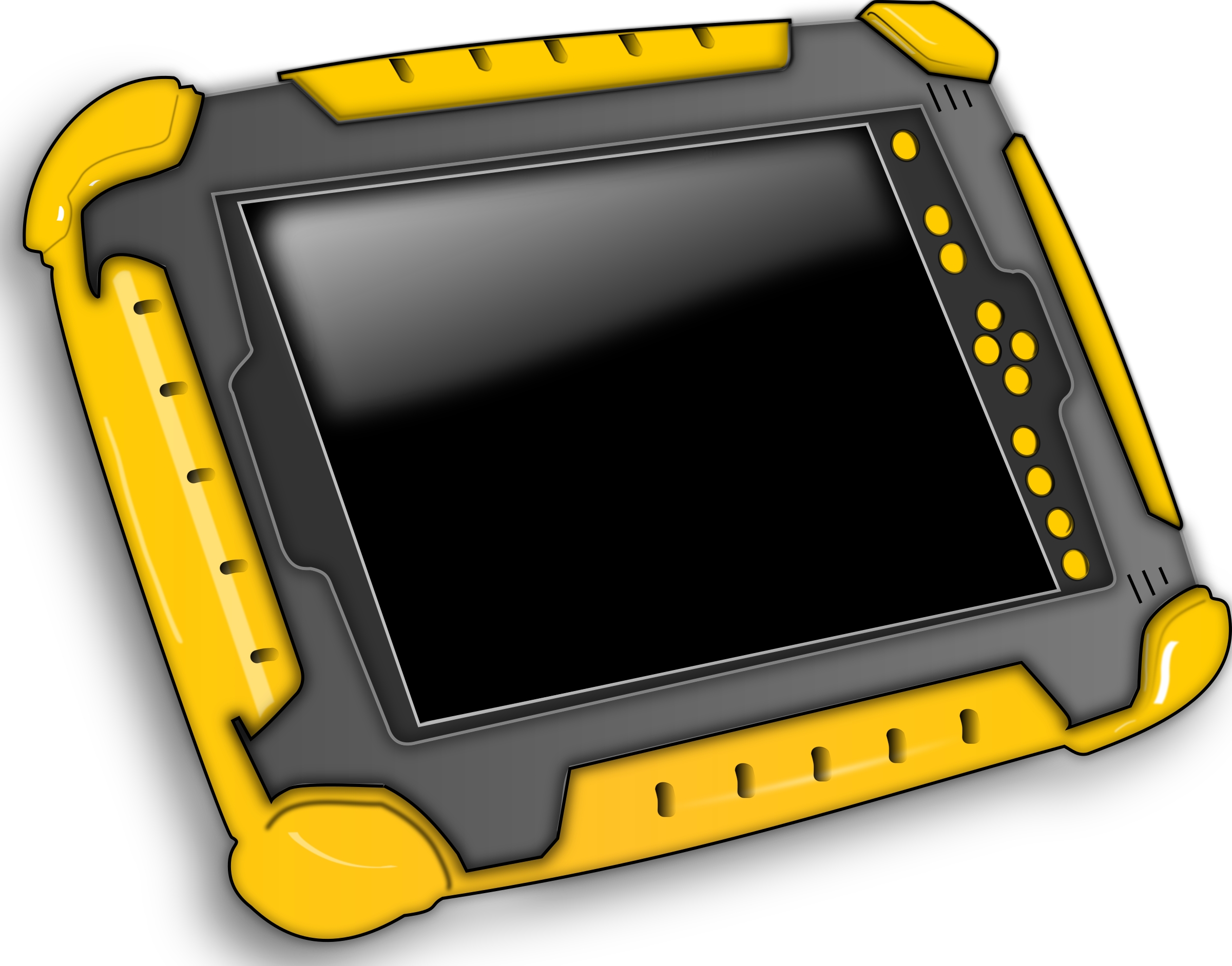 Rugged Industrial Tablet PNG Image