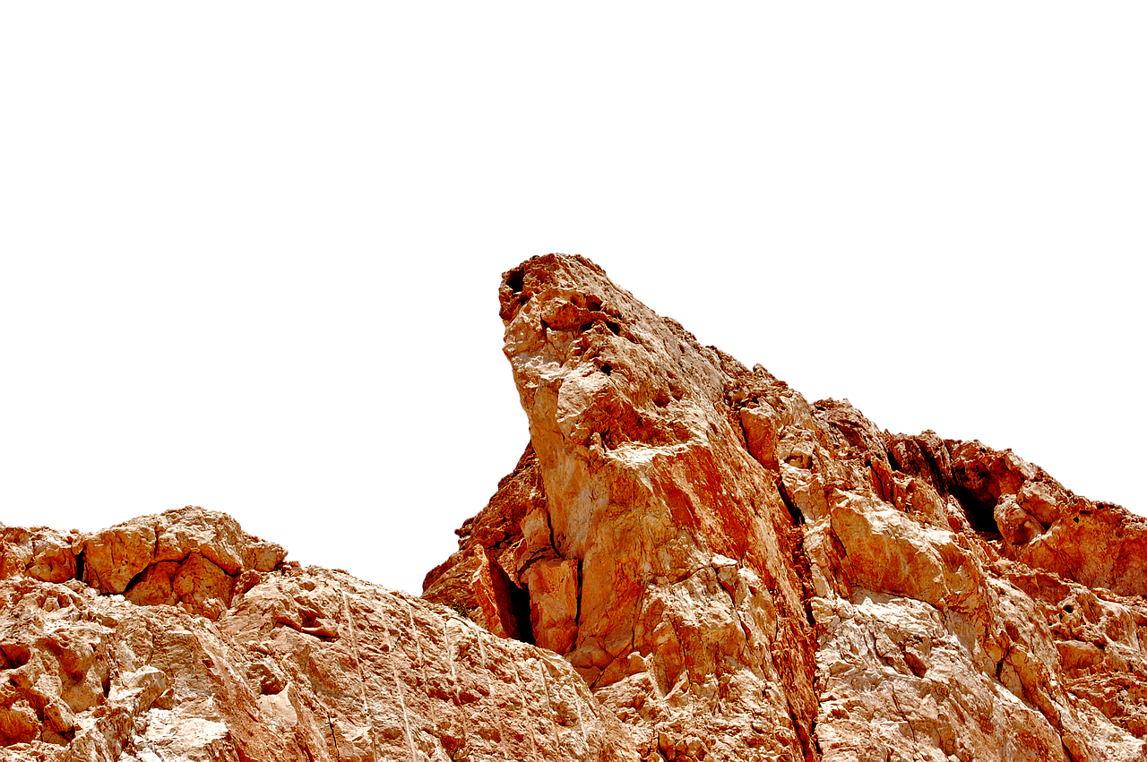 Rugged Red Rock Formation PNG Image