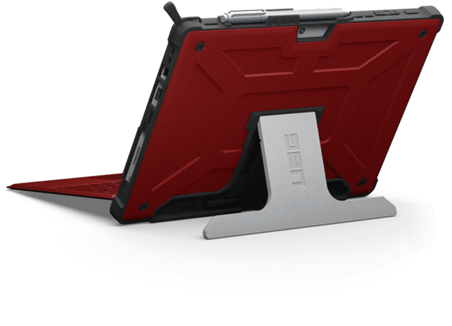 Rugged Red Tablet Case Stand PNG Image