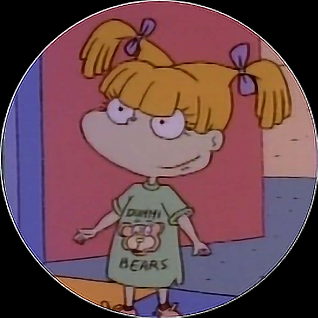 Rugrats Character Angelica Pickle Standing PNG Image