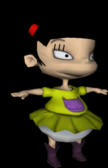 Rugrats Character Lil3 D Model PNG Image