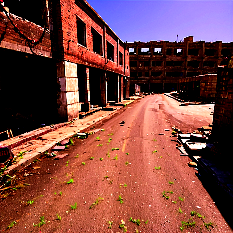 Ruined City Streets Png 06262024 PNG Image