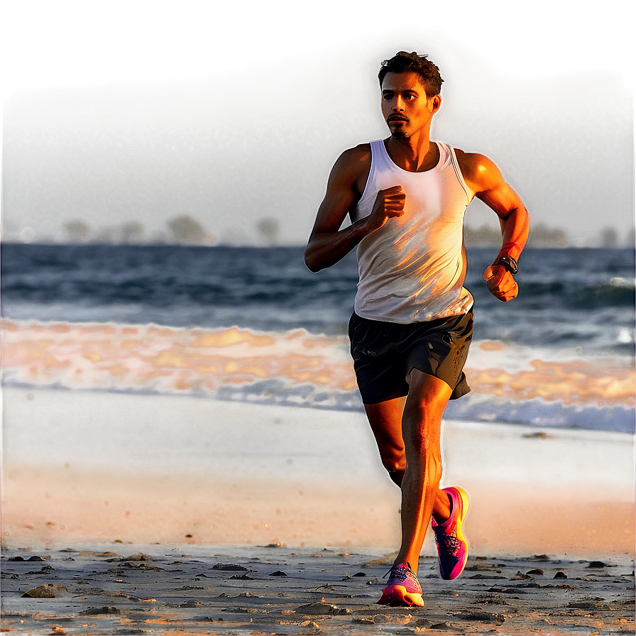 Runner At Sunrise Horizon Png Xcj PNG Image