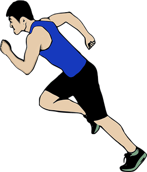 Runnerin Action Vector PNG Image