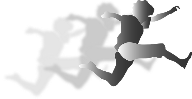 Running Child Silhouette Shadows.jpg PNG Image