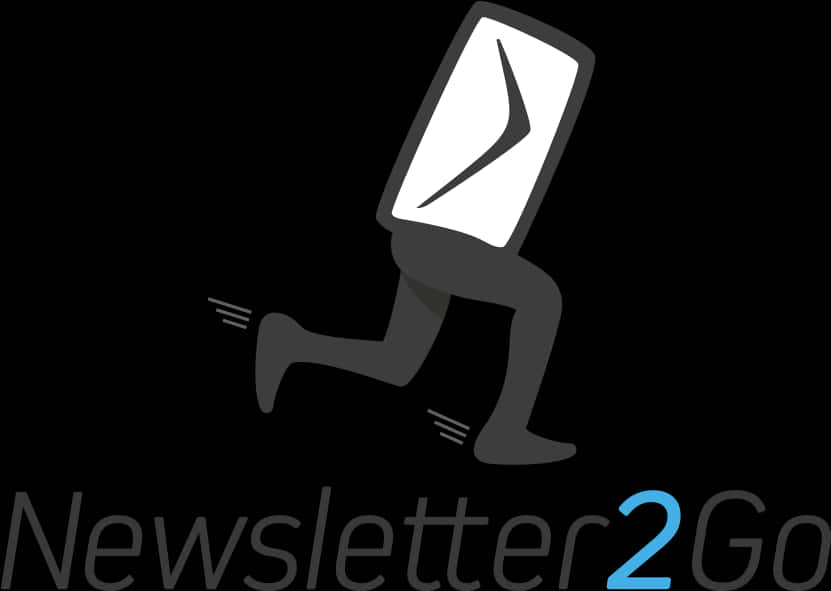 Running Envelope Logo Newsletter2 Go PNG Image