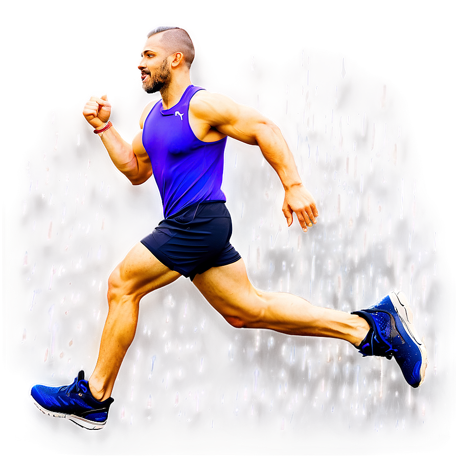 Running In Heavy Rain Png 05212024 PNG Image