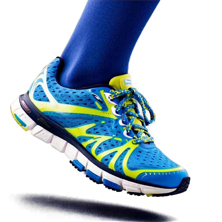 Running Shoes In Action Png Xcg PNG Image