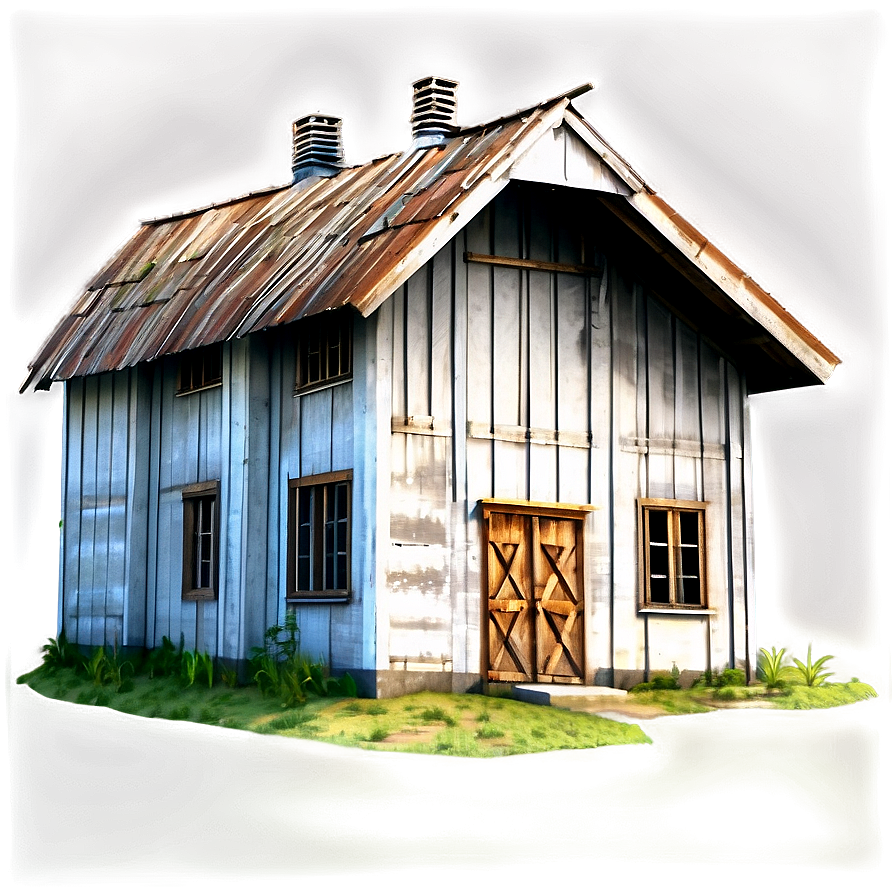 Rural Farmhouse Building Png Ovm PNG Image