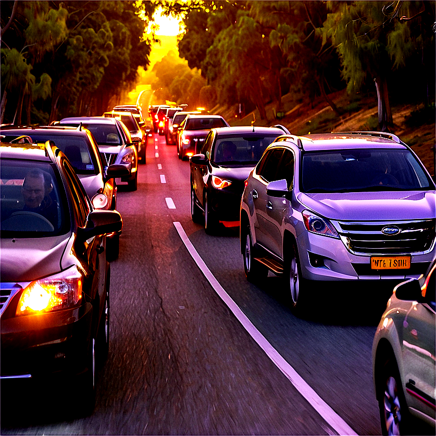 Rush Hour Driving Png 06112024 PNG Image