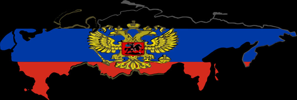 Russian_ Flag_ Map_ Silhouette PNG Image