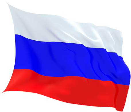 Russian National Flag Waving PNG Image