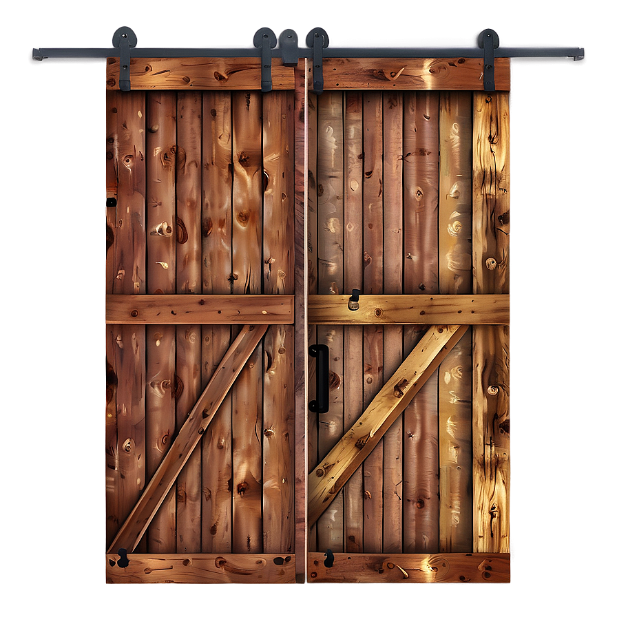 Rustic Barn Door Plan Png Nbg PNG Image