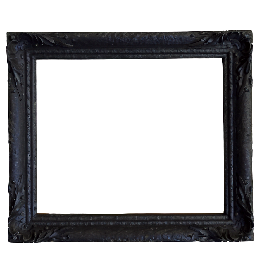 Rustic Black Frame Png Khc PNG Image