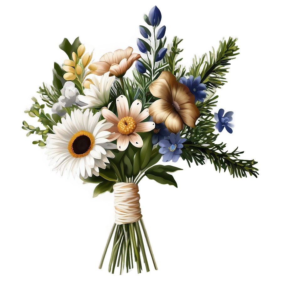 Rustic Bouquet Png 06122024 PNG Image