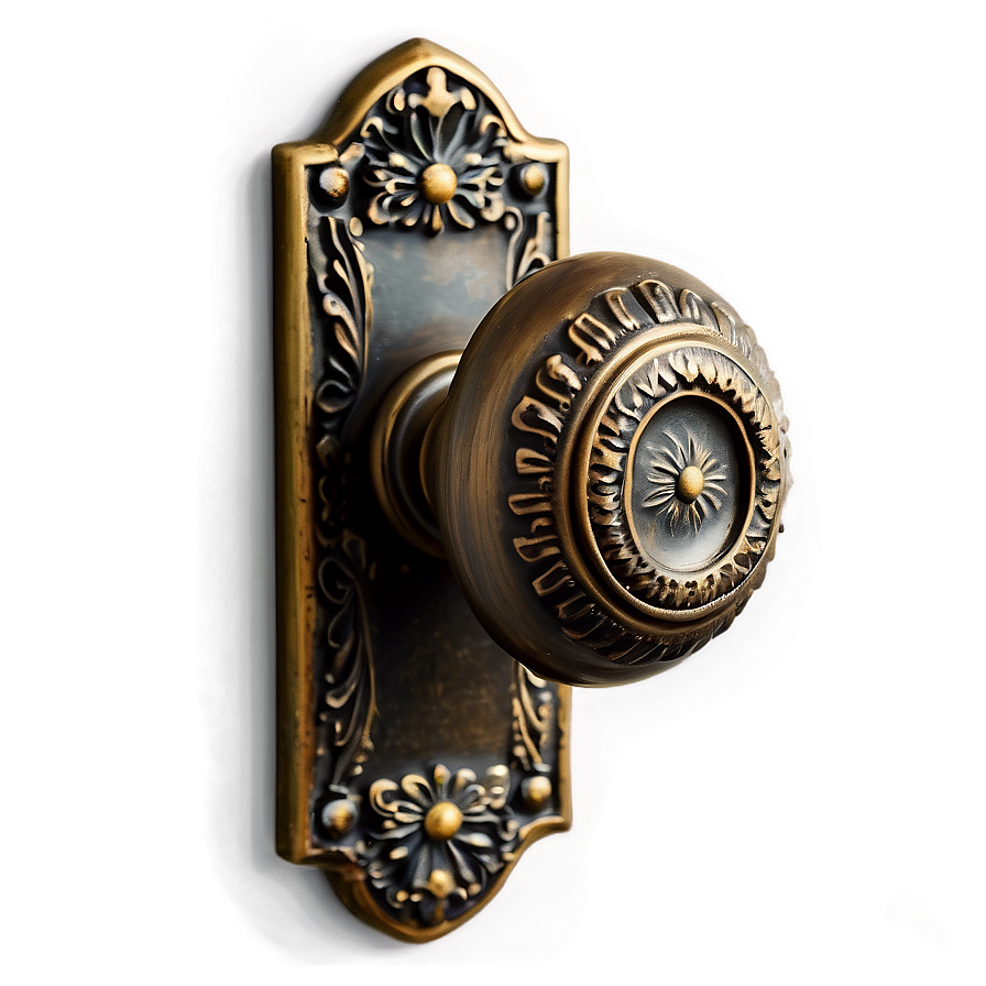 Rustic Bronze Door Knob Png 06252024 PNG Image