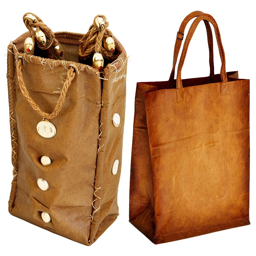 Rustic Brown Bag Png 06282024 PNG Image