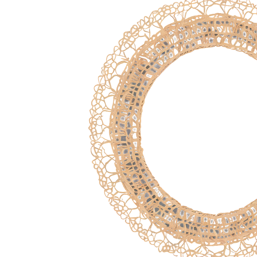 Rustic Burlap Doily Png 22 PNG Image