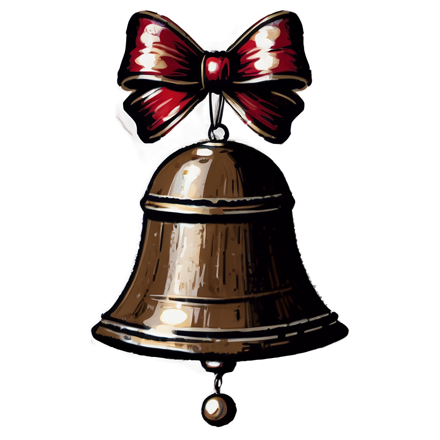 Rustic Christmas Bell Png 25 PNG Image