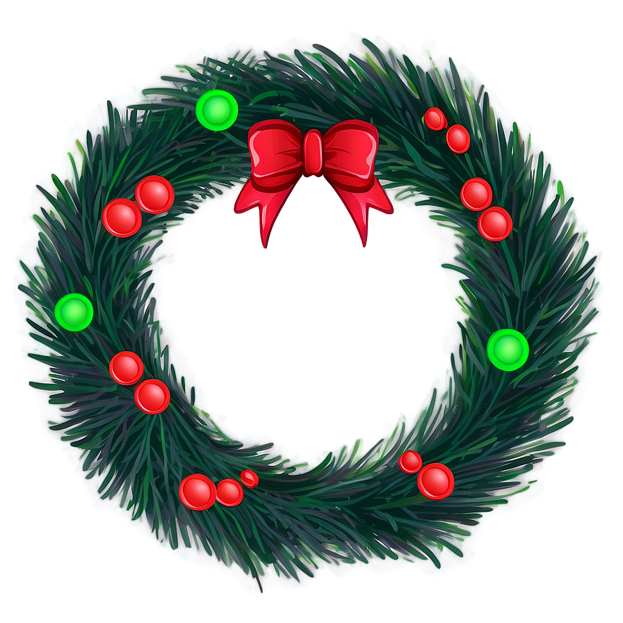 Rustic Christmas Wreath Png 05232024 PNG Image