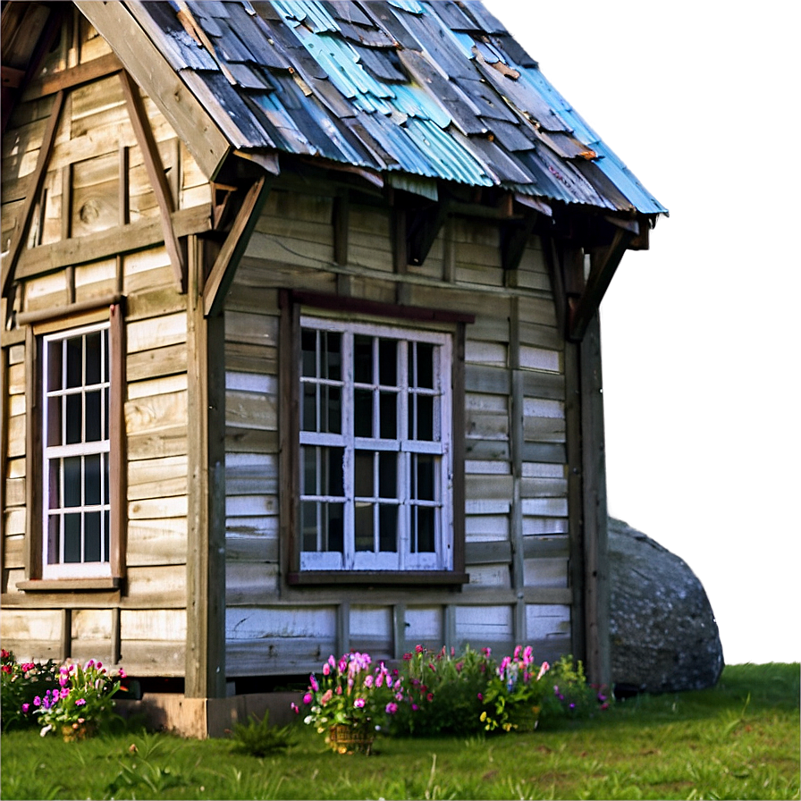 Rustic Cottage On A Hill Png 30 PNG Image