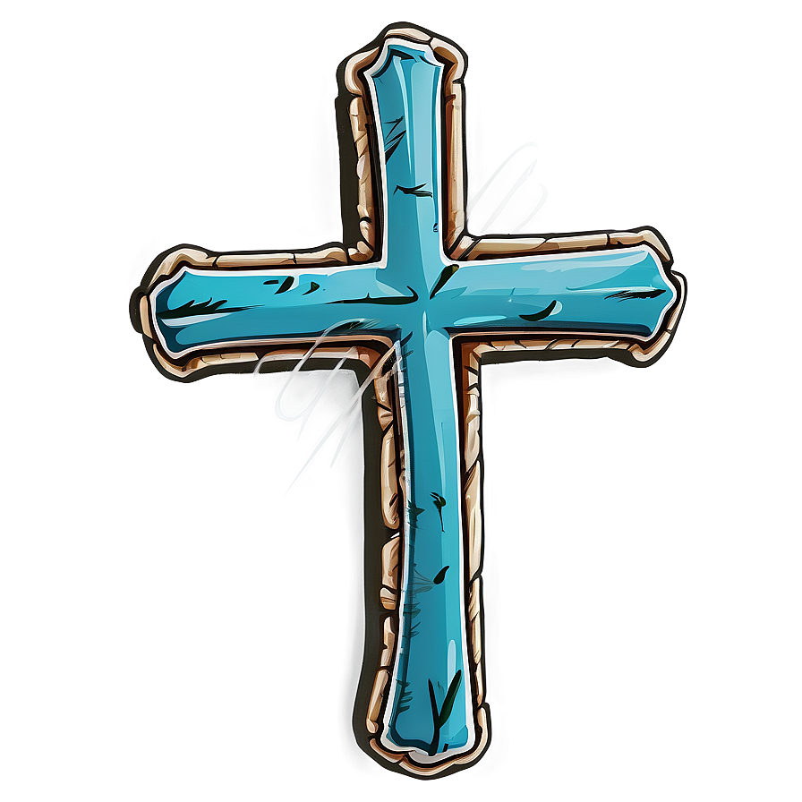 Rustic Cross Emblem Png Coo PNG Image