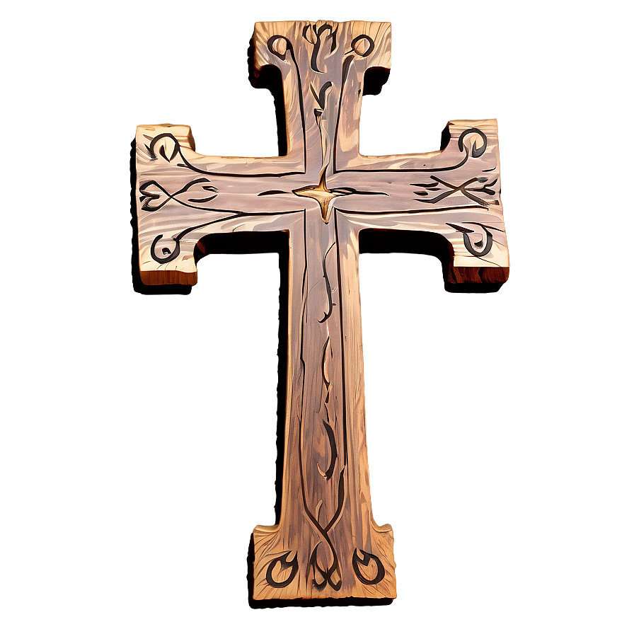 Rustic Cross Outline Png Lsp69 PNG Image