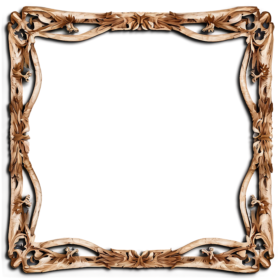 Rustic Decorative Frame Png 06292024 PNG Image