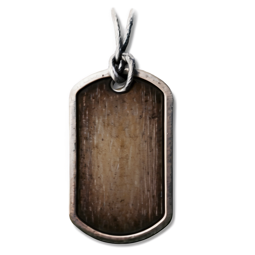 Rustic Dog Tag Png 06122024 PNG Image