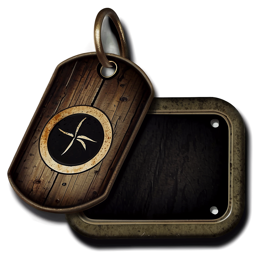 Rustic Dog Tag Png Kxi PNG Image